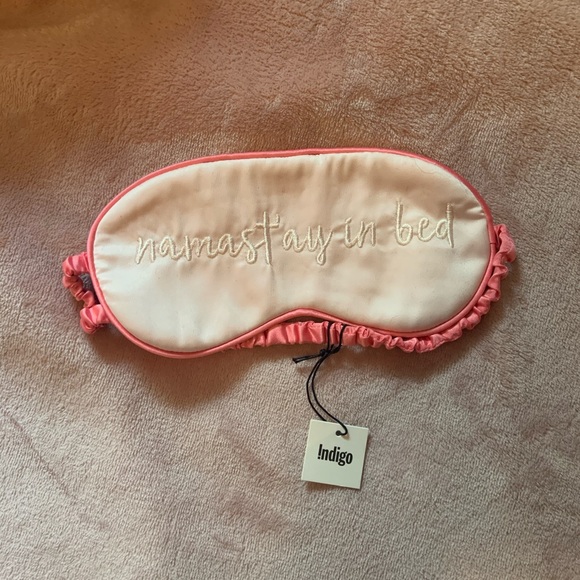 NEW Indigo Sleeping Mask “Namastay In Bed” (PINK) - Picture 1 of 3